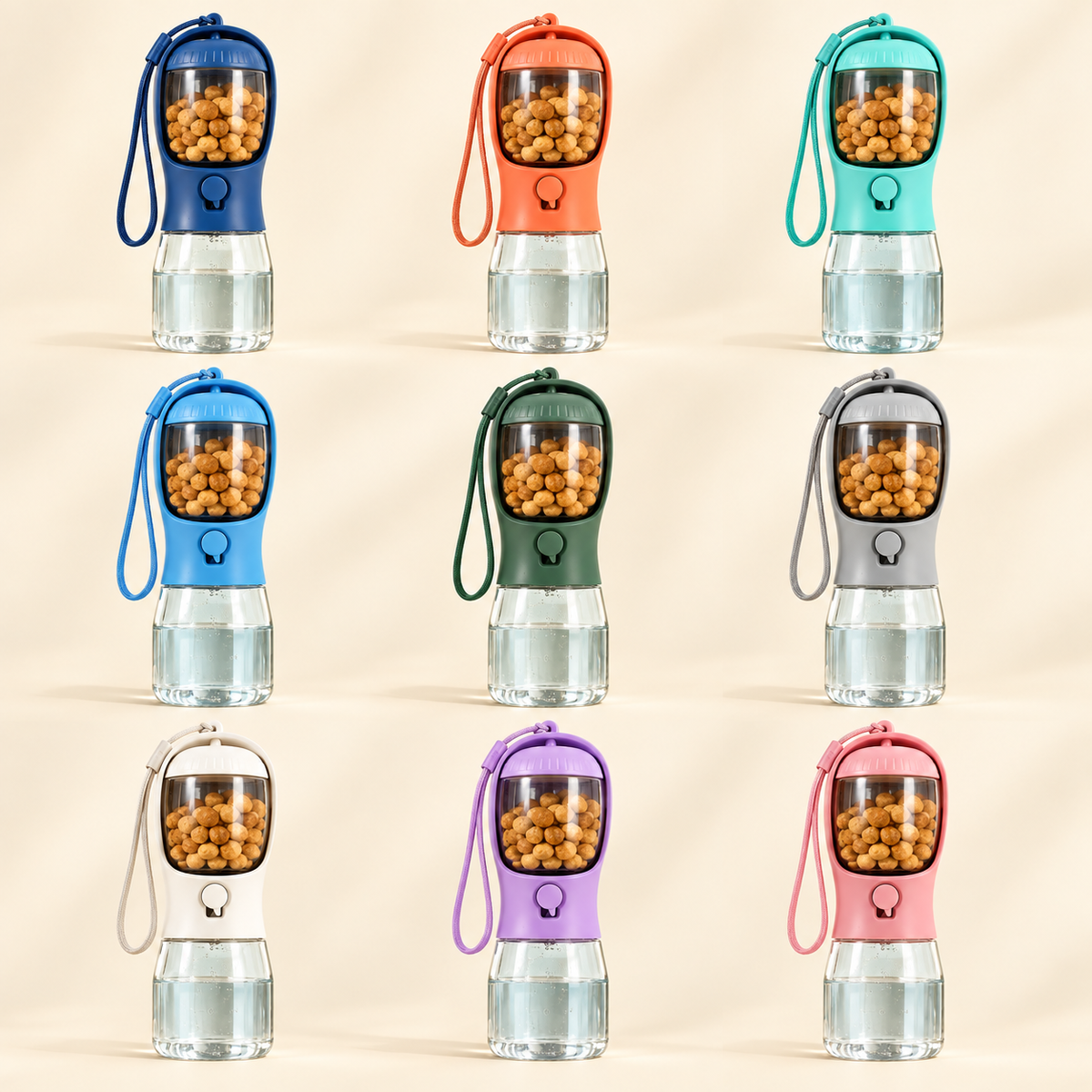 Colores disponibles: índigo, rosa naranja, turquesa, azul, verde oscuro, gris, blanco, morado y rosa.